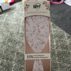 LoveShackFancy Floral Hair Detangler Brush